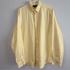 Express Design Studio Butter Yellow Button Down Shirt | Size XL